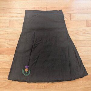 neo kilt purple tartan plaid leather buckle black small celtic scottish alt goth